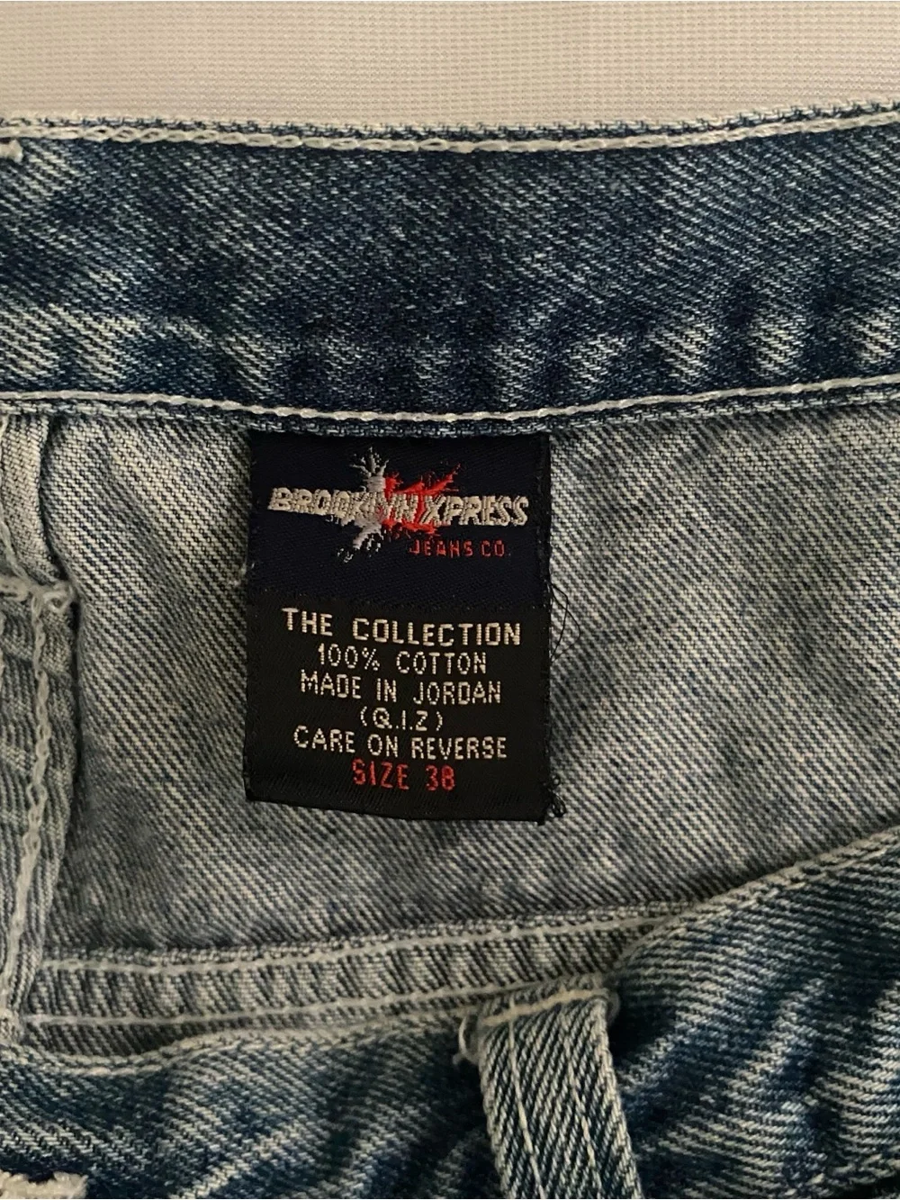 Brooklyn Xpress Carpenter Jeans 38x31 Patchwork Sashiko Distressed Y2K 90s READ